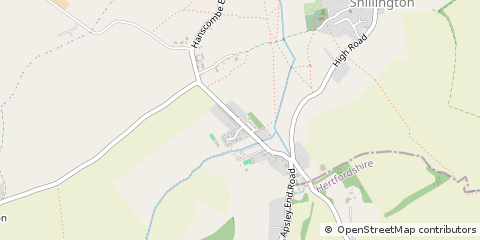 Map of Hitchin, Hertfordshire