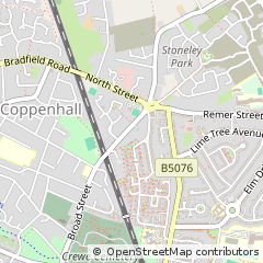 Map of Crewe, Cheshire