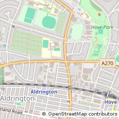 Map of Hove, East Sussex