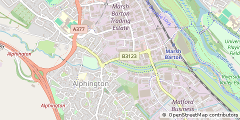 Map of Exeter, Devon