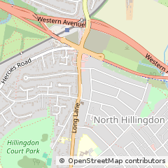 Map of Hillingdon, Middlesex