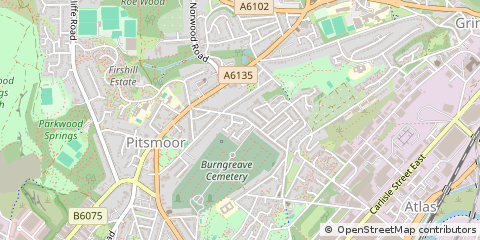 Map of Sheffield