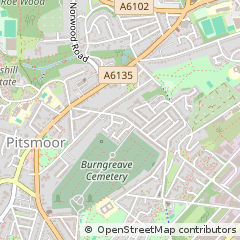 Map of Sheffield