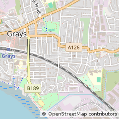 Map of Grays, Essex