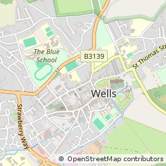Map of Wells, Somerset