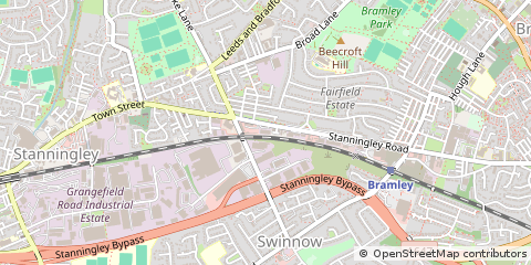 Map of Leeds, West Yorkshire