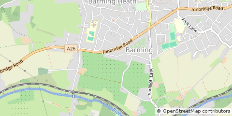 Map of Maidstone, Kent