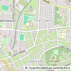 Map of Dundee, Tayside