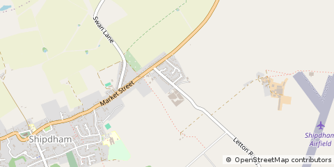 Map of Thetford, Norfolk