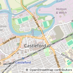 Map of Castleford, West Yorkshire