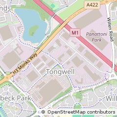 Map of Milton Keynes, Bucks
