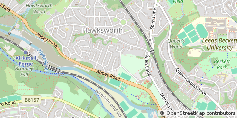 Map of Leeds, West Yorkshire
