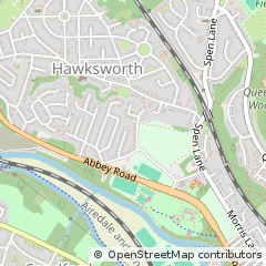 Map of Leeds, West Yorkshire