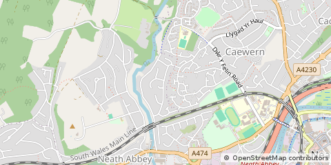 Map of Neath