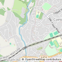 Map of Neath