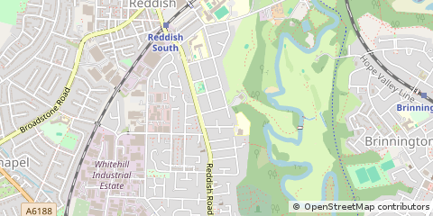 Map of Stockport, Cheshire