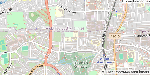 Map of London, Haringey
