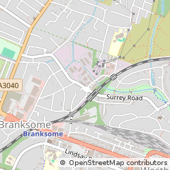Map of Poole, Dorset