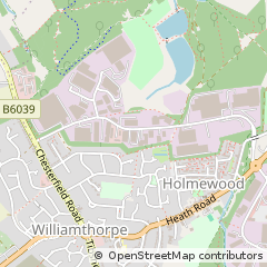Map of Chesterfield, Derbyshire