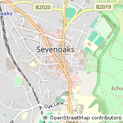 Map of Sevenoaks, Kent