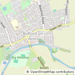 Map of Alcester, Warwickshire