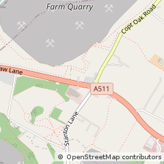 Map of Markfield, Leicester
