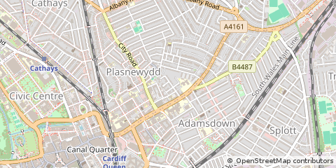 Map of Cardiff