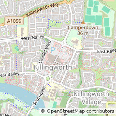 Map of Killingworth, Newcastle Upon Tyne