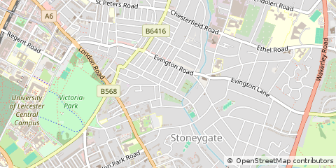 Map of Leicester