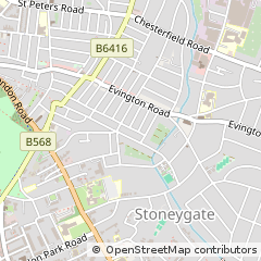 Map of Leicester
