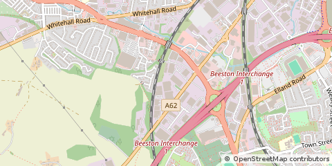 Map of Leeds, West Yorkshire