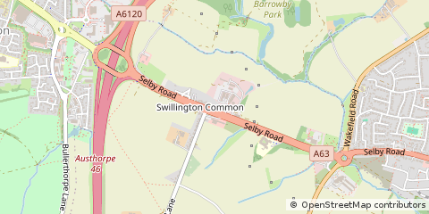 Map of Leeds, West Yorkshire