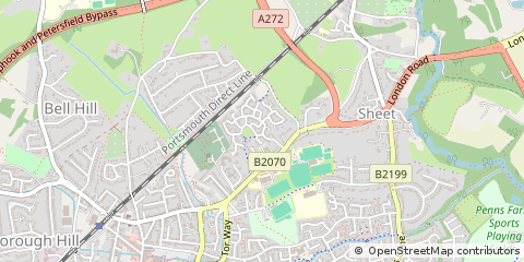 Map of Petersfield, Hampshire