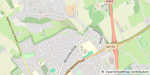 Map of Marlow, Buckinghamshire