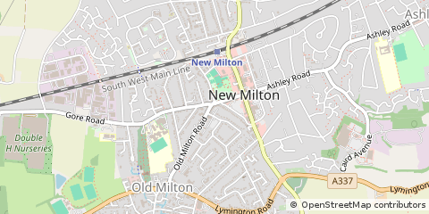 Map of NEW Milton, Hampshire