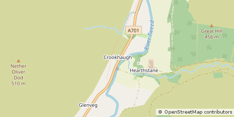 Map of Biggar, ML12 6QN