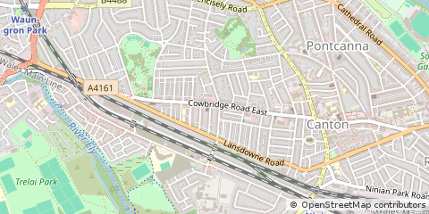 Map of Cardiff