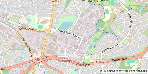 Map of Poole, Dorset