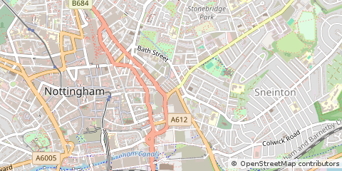Map of Nottingham