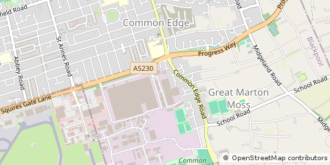 Map of Blackpool, Lancashire