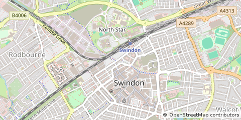 Map of Swindon