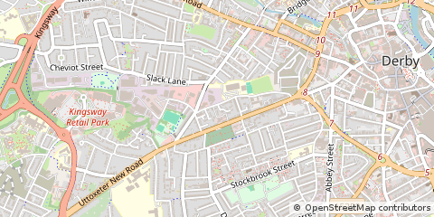 Map of Derby, Derbyshire
