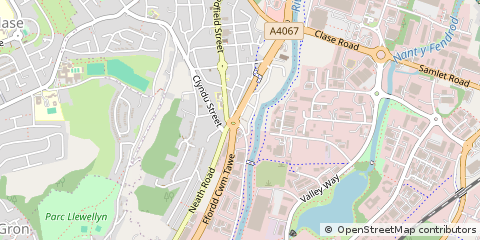 Map of Swansea