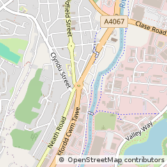 Map of Swansea