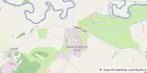 Map of Burton-on-Trent, Staffordshire