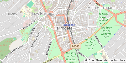 Map of Harrogate, North Yorkshire