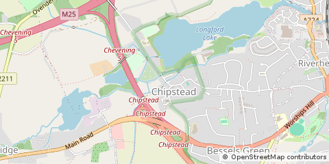 Map of Sevenoaks