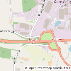 Map of Foston, Derbyshire