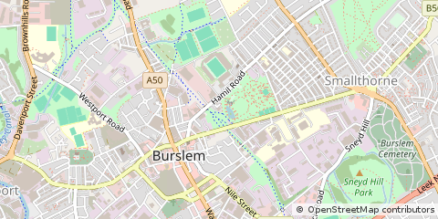 Map of Stoke-on-Trent