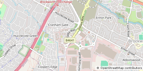 Map of Gloucester, Cheshire
